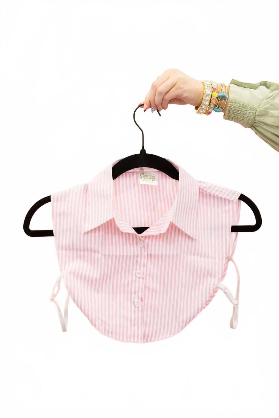 NEW SUMMER TEES women's the modern collar dickie in striped